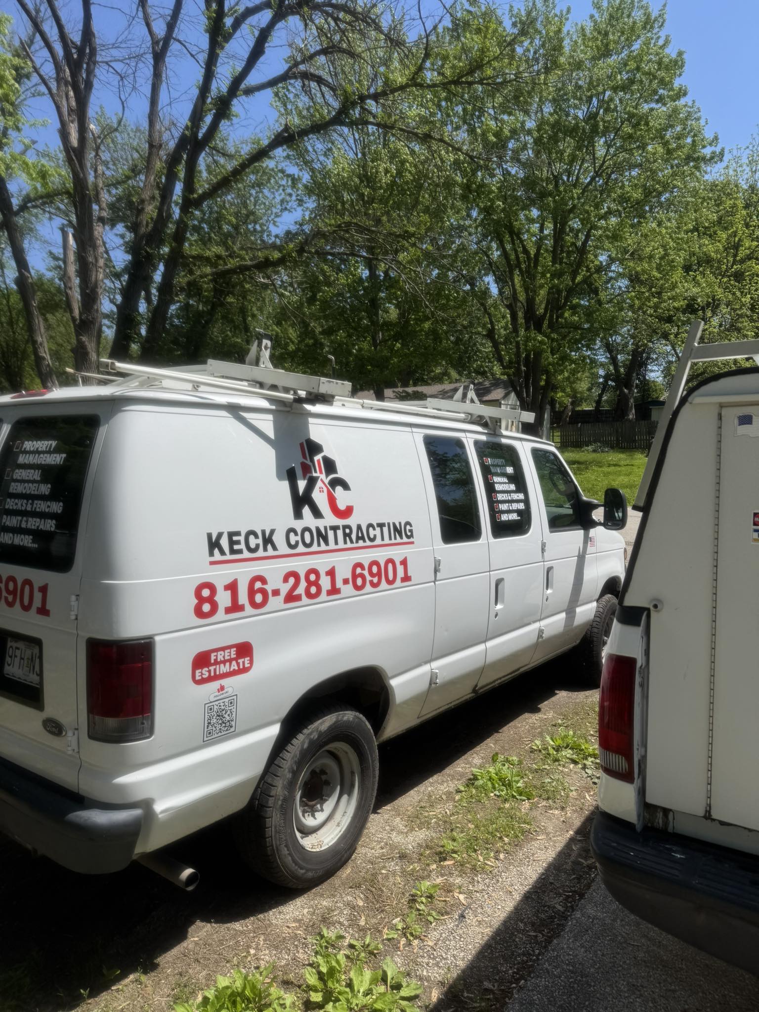 Keck Contracting work van