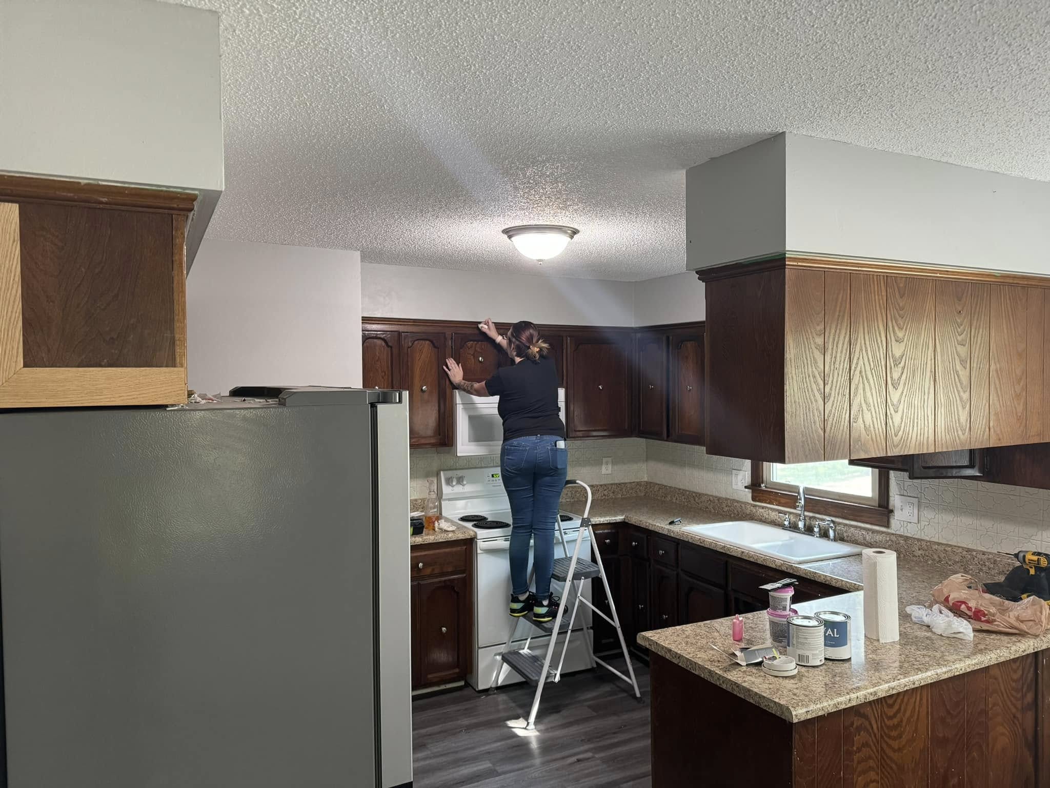 Cabinet refinishing project