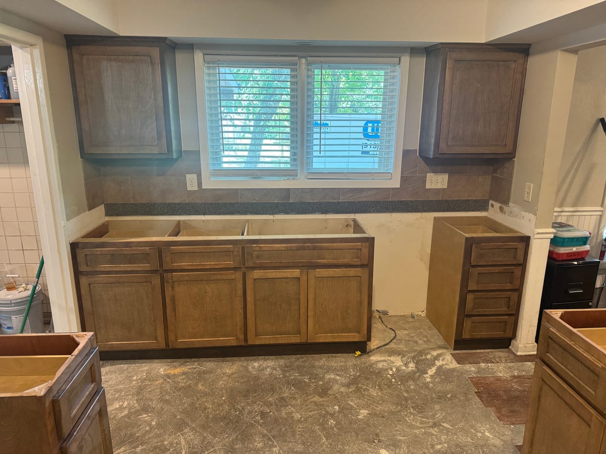 Kitchen cabinet installation