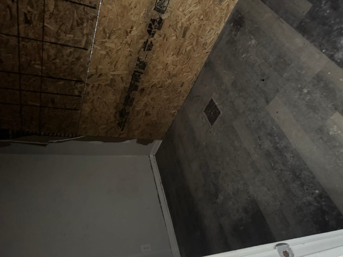 Bathroom tile flooring installation